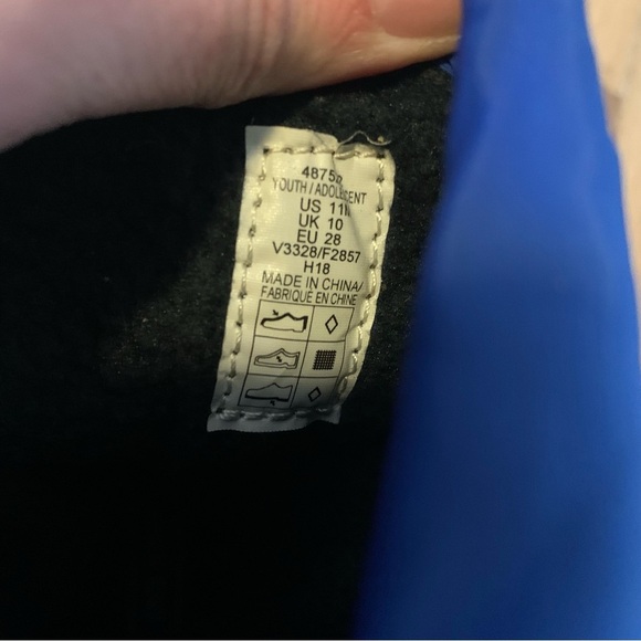 Lands End Youth Blue Snow Boots Hook and Loop Closure Adjustable Size 11 - Picture 5 of 7